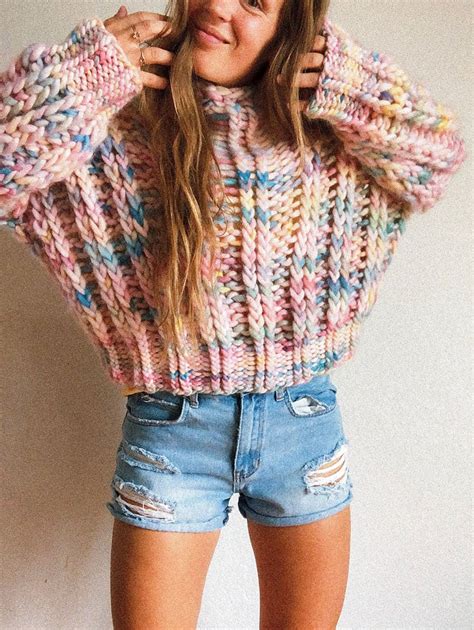 oversized chunky knit sweater pattern